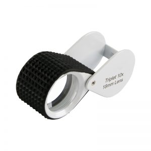 professional triplet loupe with rubber grip