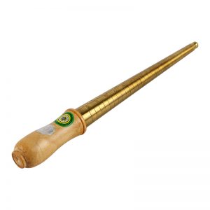 brass ring stick with wood handle jybs